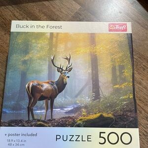Majestic Deer Forest Puzzle - 500 Pieces